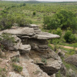 Rocky Cliff face of The Upper Bluff Trail