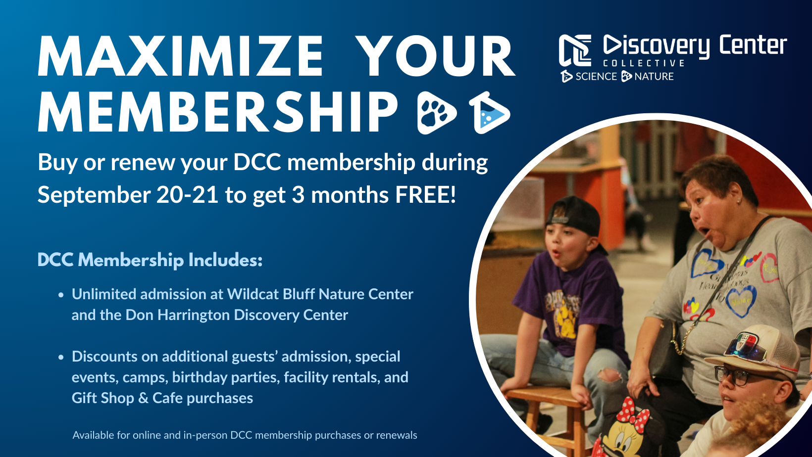 Discovery Center Collective Membership Sale