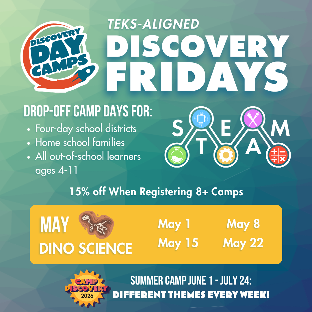 Disocvery Fridays may dino science at DHDC